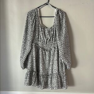 Polka Dot Long Sleeve Dress